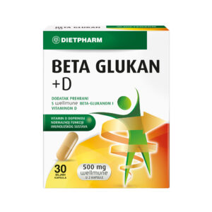 DIETPHARM BETA GLUKAN+D VITAMIN ZA IMUNITET 30 KAPSULA