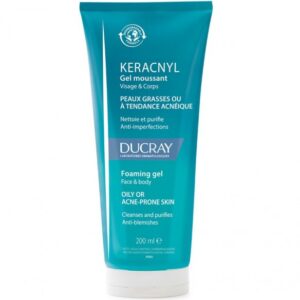 DUCRAY KERACNYL PJENUŠAVI GEL ZA ČIŠĆENJE KOŽE SKLONE AKNAMA