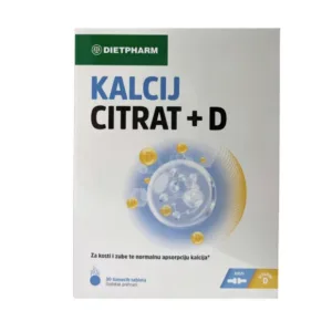 DIETPHARM KALCIJ CITRAT+D 30 ŠUMEĆIH TABLETA