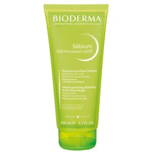 BIODERMA SEBIUM GEL MOUSSANT ACTIF AKTIVNI PJENUŠAVI GEL ZA UMIVANJE KOŽE SKLONE AKNAMA I PROŠIRENIM PORAMA 200ML