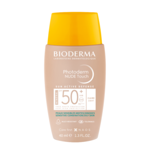 BIODERMA PHOTODERM NUDE TOUCH MINERALNA TONIRANA KREMA SPF50+ ZA MJEŠOVITU DO MASNU KOŽU LICA 40ML
