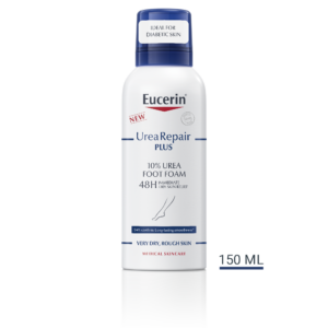 EUCERIN UREA REPAIR PLUS PJENA ZA GRUBA I SUHA STOPALA 10% UREJE 150ML