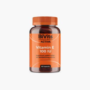 BIVITS VITAMIN E 100 IU ZA ZDRAVLJE SRCA I KRVNIH ŽILA 60 KAPSULA
