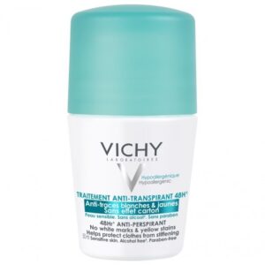VICHY DEODORANT ANTI TRACE 48H DEO ROLL-ON BEZ MRLJA I ŽUTIH TRAGOVA 50ML