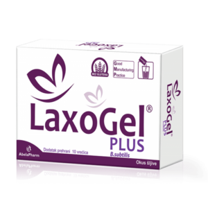ABELA PHARM LAXOGEL PLUS ZA PRAŽNJENJE CRIJEVA OKUS ŠLJIVA 10 VREĆICA