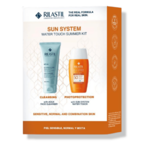 RILASTIL PAKET SUN SYSTEM SUMMER BOX WATER TOUCH FLUID SPF50+ 50ML+AQUA FACE CLEANSER 100ML