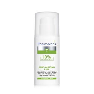 PHARMACERIS T SEBO-ALMOND PEEL 10% NOĆNA PILING KREMA SA 10% BADEMOVE KISELINE PROTIV AKNI I STARENJA 50ML