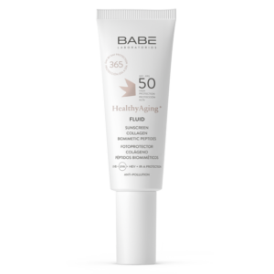 LABORATORIOS BABE SUN HEALTHYAGING+ FLUID SPF50 LAGANI FLUID KOD MRLJA ,BORA I NEUJENAČENOG TONA KOŽE 40ML