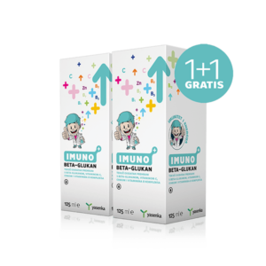YASENKA PAKET IMUNO BETA GLUKAN JUNIOR TEKUĆI DODATAK ZA JAČANJE IMUNITETA DJECE 125ML 1+1 GRATIS
