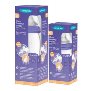 LANSINOH BOČICE ZA HRANJENJE S NATURALWAVE SISAČEM STAKLENE