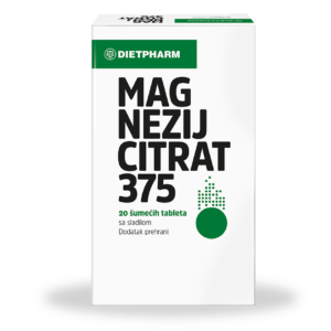 DIETPHARM MAGNEZIJ CITRAT 375 ŠUMEĆE TABLETE A 20