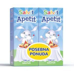 SALVIT PAKET APETIT SIRUP ZA DJECU KOD NEDOSTATKA APETITA 150ML 1+1 GRATIS