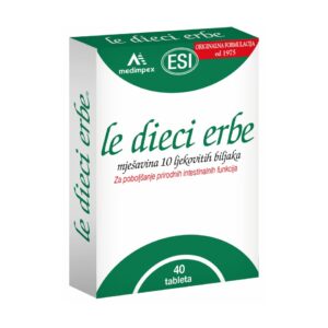 ESI LE DIECI ERBE DODATAK 10 BILJAKA KOD ZATVORA I NADUTOSTI