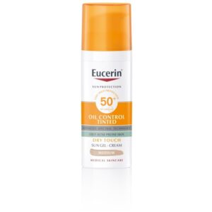 EUCERIN SUN OIL CONTROL TINTED GEL KREMA SPF50+ ZA ZAŠTITU OD SUNCA MJEŠOVITE KOŽE LICA 50ML