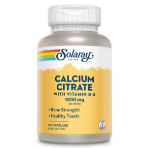SOLARAY CALCIUM CITRAT+D3 ZA ZDRAVLJE KOSTIJU 90 KAPSULA
