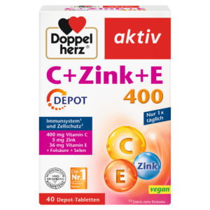 DOPPELHERZ AKTIV VITAMIN C+CINK+VITAMIN E400 40 TABLETA
