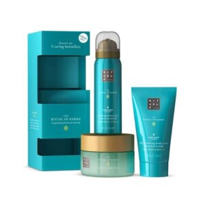 RITUALS PAKET TRIAL SET KARMA PJENA ZA TUŠIRANJE 50ML+PILING ZA TIJELO 125ML+KREMA ZA TIJELO 70ML