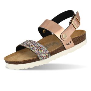 FUTTI KORI ROSE GOLD GLITTER SANDALE