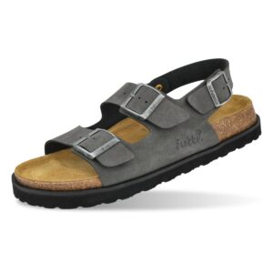 FUTTI ALEX NUBUCK GREY SANDALE