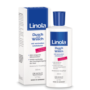 LINOLA GEL ZA TUŠIRANJE I PRANJE SUHE KOŽE LICA I TIJELA 300ML