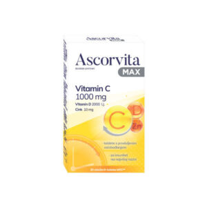 ASCORVITA MAX VITAMIN C1000+D+CINK TABLETE S PRODULJENIM OSLOBAĐANJEM A30