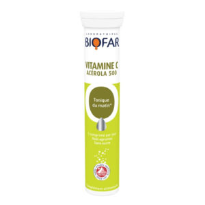 BIOFAR VITAMIN C+ACEROLA 20 ŠUMEĆIH TABLETA
