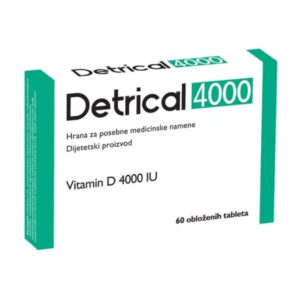 DETRICAL 4000 VITAMIN D3 ZA IMUNITET I ZDRAVLJE KOSTIJU 60 TABLETA