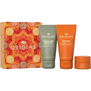 ORIGINS PAKET GIFT TO TREAT CHECKS GEL 30ML+GINZING MASKA 15ML+GINZING GEL KREMA 30ML