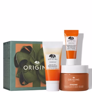 ORIGINS PAKET TRAVEL ESSENTIALS TRIO CHECKS ČISTAČ 30ML+GINZING KREMA 15ML+GINZING OKOLOOČNA KREMA 15ML