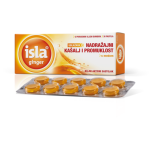 ISLA GINGER PASTILE ZA GRLO 30 KOMADA