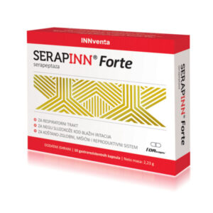 SERAPINN FORTE 120000IJ DODATAK KOD BOLOVA I OTEKLINA 10 KAPSULA