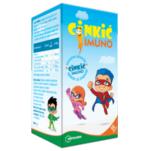 CINKIĆ IMUNO DODATAK ZA DJECU ZA PODIZANJE IMUNITETA 60 TABLETA ZA ŽVAKANJE