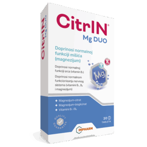 CITRIN MAGNEZIJ DUO ZA NORMALNU MIŠIĆNU AKTIVNOST 30 TABLETA
