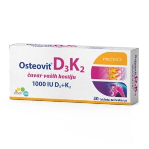 OSTEOVIT D3K2 TABLETE ZA ŽVAKANJE ZA ZDRAVE KOSTI A30