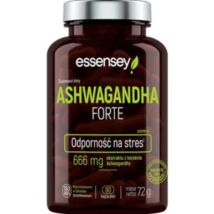 ESSENSEY ASHWAGANDA EXCLUSIVE KSM-66 DODATAK SA EKTRAKTOM AŠVAGANDE KOD STRESA I ZA IZDRŽLJIVOST 90 KAPSULA