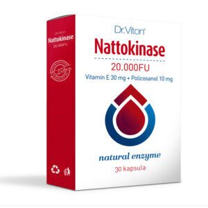 DR VITON NATTOKINAZE 20000FU DODATAK ZA ZDRAVLJE SRCA I KRVNIH ŽILA 30 KAPSULA