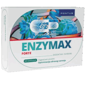 ENZYMAX FORTE PROBAVNI ENZIMI S DVOSTRUKIM OSLOBAĐANJEM 20 KAPSULA