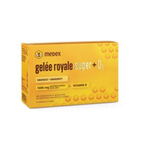 MEDEX GELEE ROYAL SUPER 1000MG MATIČNA MLIJEČ+D3 10 BOČICA