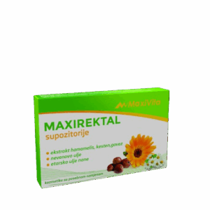 MAXIVITA MAXIREKTAL ČEPIĆI ZA HEMOROIDE 5 KOMADA