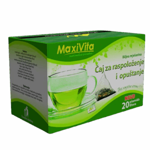 MAXIVITA ČAJ FILTER ZA RASPOLOŽENJE I OPUŠTANJE 20 VREĆICA