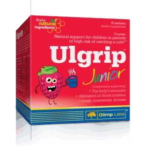 OLIMP LABS ULGRIP HOT NAPITAK JUNIOR KOD PREHLADE I KAŠLJA 10 VREĆICA