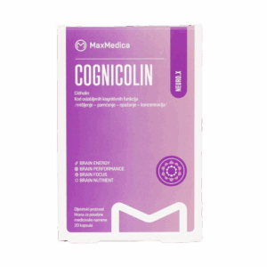MAXMEDICA COGNICOLIN CITIKOLIN DODATAK ZA KONCENTRACIJU I PAMĆENJE 20 KAPSULA