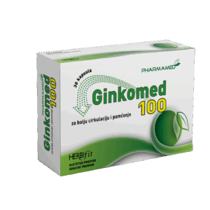 PHARMAMED GINKOMED 100 DODATAK ZA KONCENTRACIJU I PMAĆENJE 30 KAPSULA