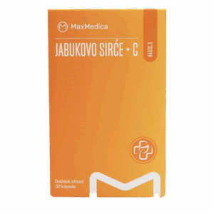 MAXMEDICA JABUČNI OCAT+VITAMIN C 30 KAPSULA