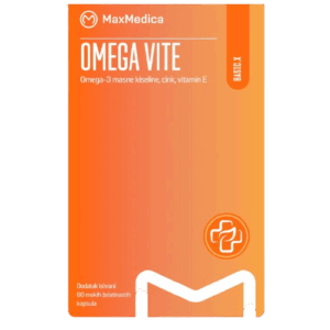 MAXMEDICA OMEGA VITE KAPSULE ZA ZDRAVLJE SRCA I KRVNIH ŽILA A60