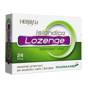 PHARMAMED HERBIFIT LOZENGE ISLANDICA PASTILE ZA GRLO ISLANDSKI LIŠAJ A24