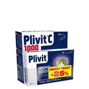 PLIVIT C 1000 PLUS CINK+VITAMIN D3 VREĆICE A20+ PLIVIT IMUNO BOOSTER KAPSULE A14 PROMO