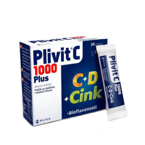 PLIVIT C 1000 PLUS CINK+VITAMIN D3 VREĆICE A20