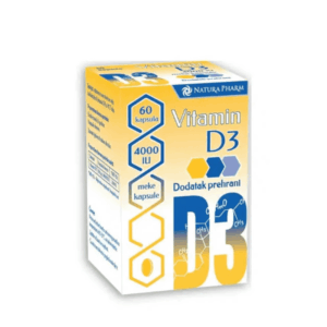 NATURA PHARM VITAMIN D3 4000IU 60 KAPSULA