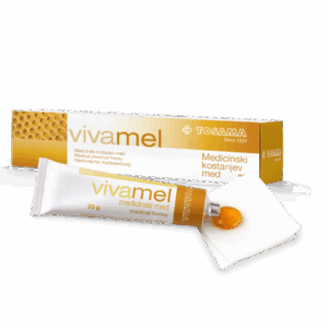 TOSAMA VIVAMEL MEDICINSKI STERILNI KESTENOV MED ZA RANE 50G